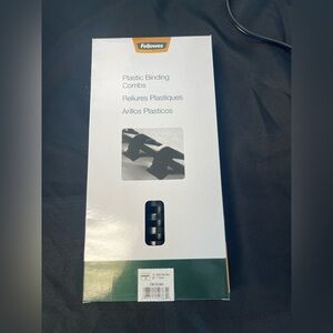 Black Plastic Binding Combs, 10 Pack